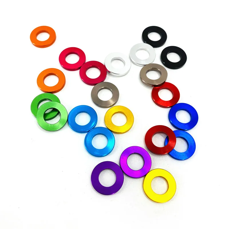 Bicycle V Brake C Caliper Brake Bolt Gasket Installation Washers Aluminum Alloy M8 8mm Gasket Folding Bike Road Bicycle Parts