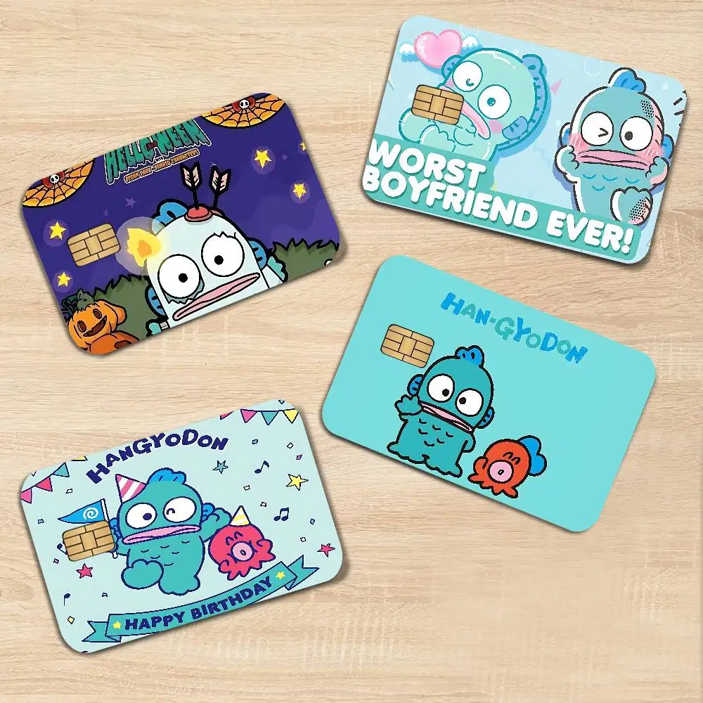 Hangyodon Anime Anime Front Cover Film Sticker Skin For Credit Debit Card Small Large Chip