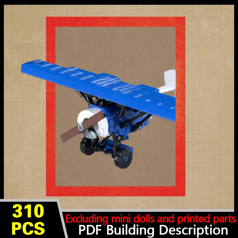 D.VIII Military Fighter Jet Model MOC Building Bricks War Equipment Modular Technology Gifts Holiday Assemble Children Toys Suit