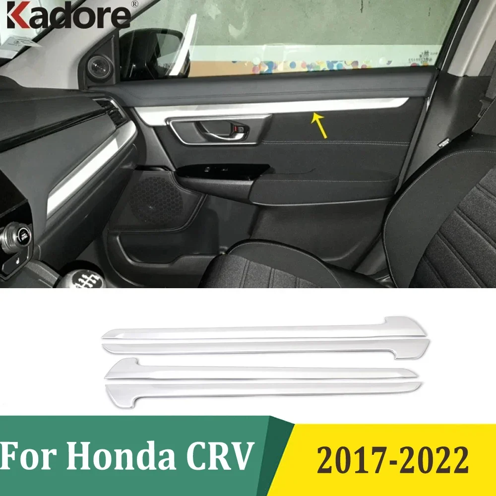 

Для Honda CRV CR-V 2017-2019 2020 2021 2022, украшение для двери, молдинг, защитная крышка, накладка, наклейки, аксессуары для интерьера