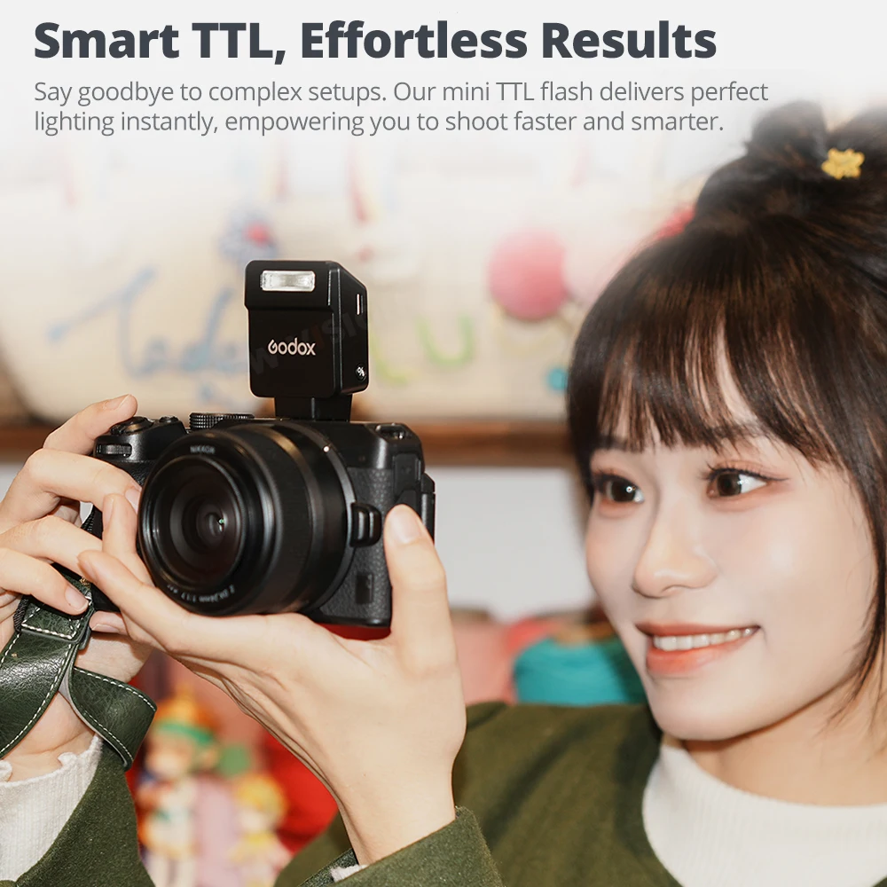 

Godox iT20 iT22 TTL Mini Flash C/N/S/F/O Compact Shoe-Mounted On-Camera Flash for Sony for Canon Nikon Fuji Olympus Panasonic