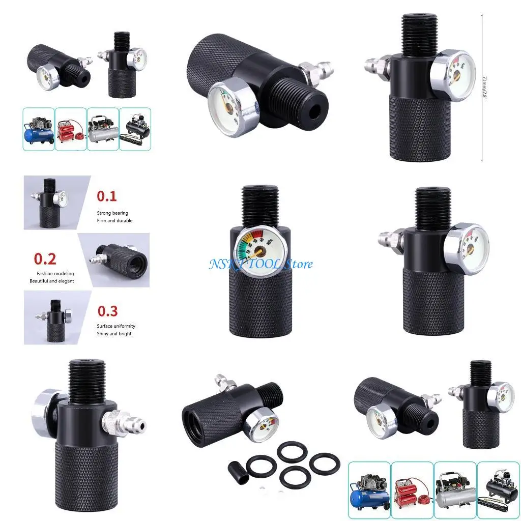 

Адаптер для быстрого подключения L8RC с набором манометров идеально подходит для быстрого накачивания до 40 МПа