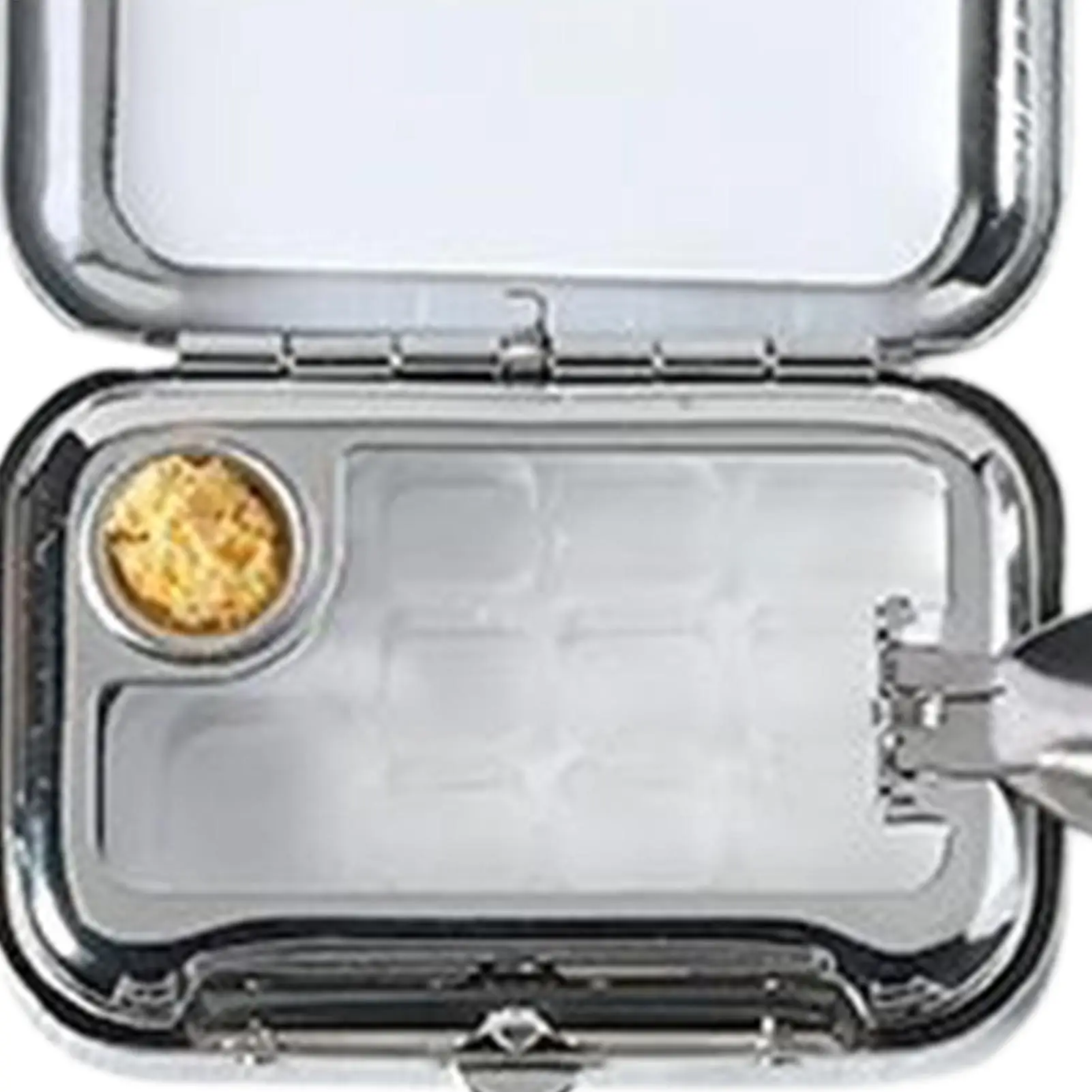 Paleta de aquarela de viagem, recipiente vazio de aquarela de 10 grades com clipe magnético, pequena paleta de pintura artística para sala de aula de viagem