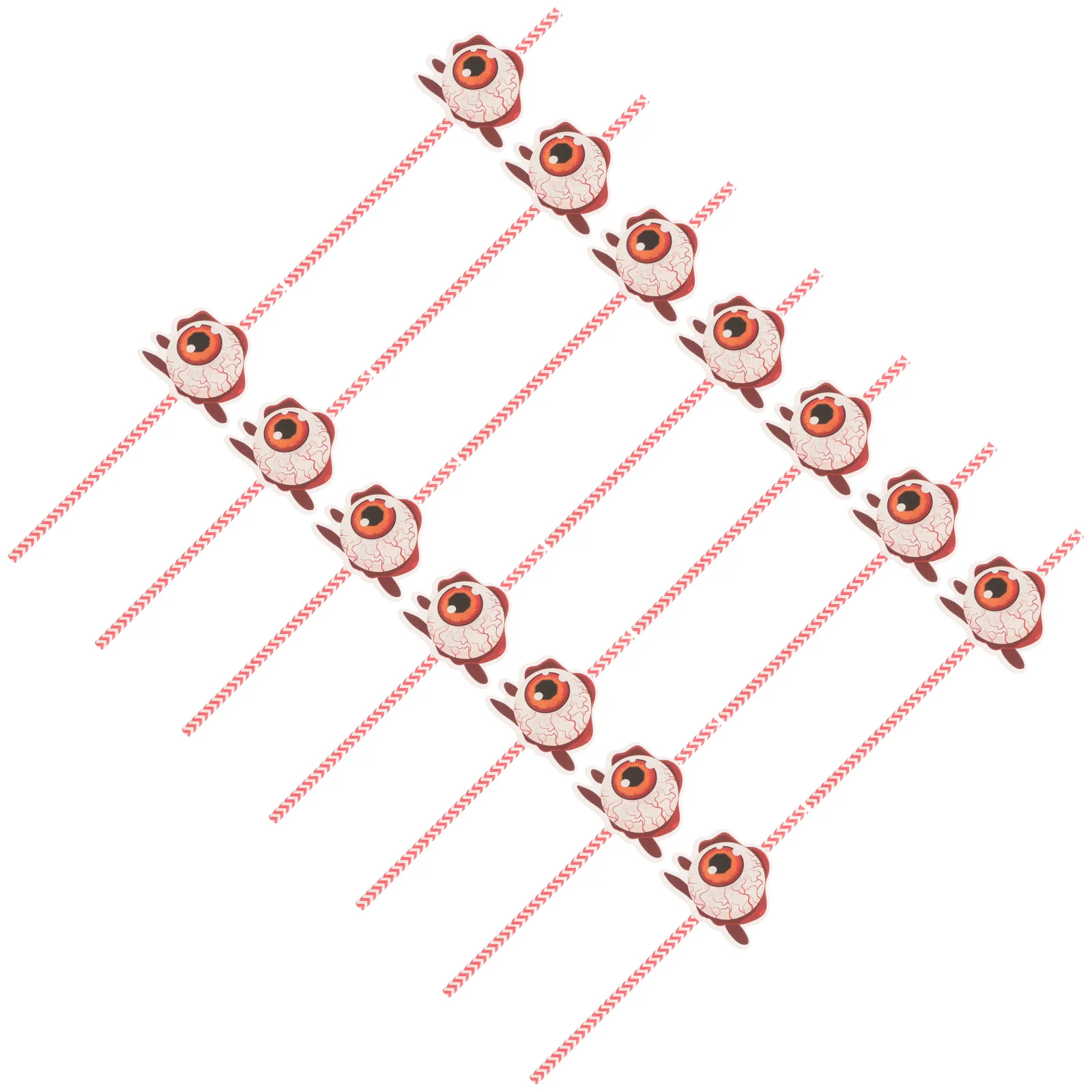 24 قطعة من شفاطات الورق العنكبوتية لحفلات الهالوين، أدوات شرب المشروبات، شفاطات العصير، لوازم الهالوين، زينة للحفلات