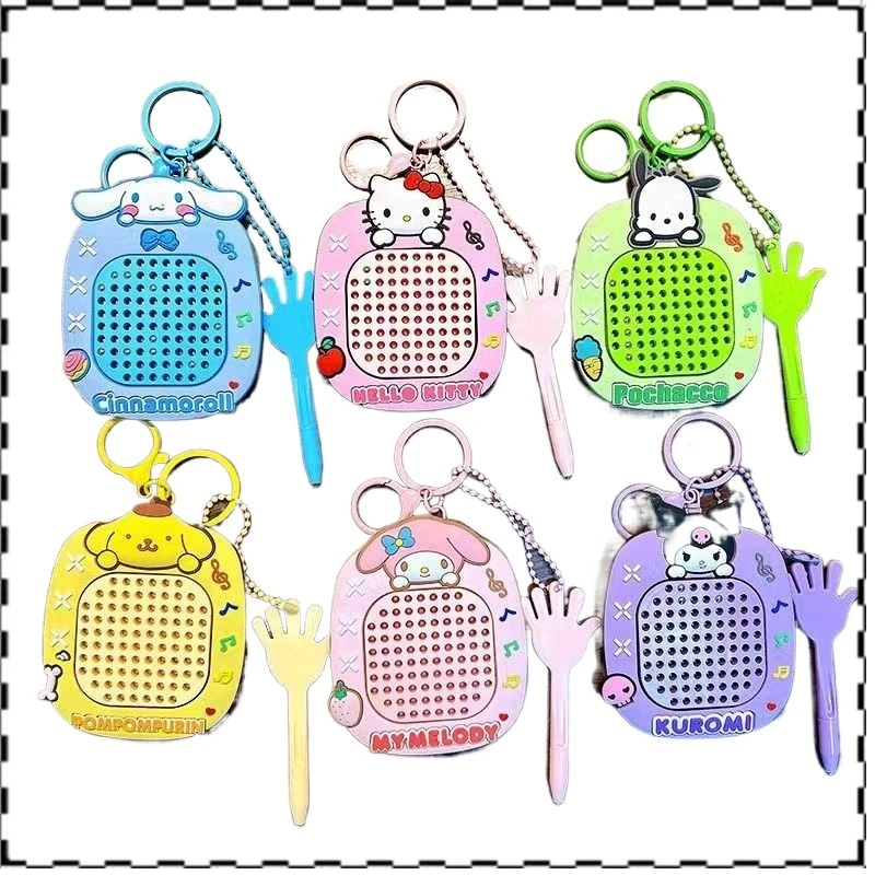 

Sanrio Hello Kitty Unzipped Magnetic Steel Ball Painting Board Children's Toy Keychain Pendant Schoolbag Magnetic Board Toy Gift
