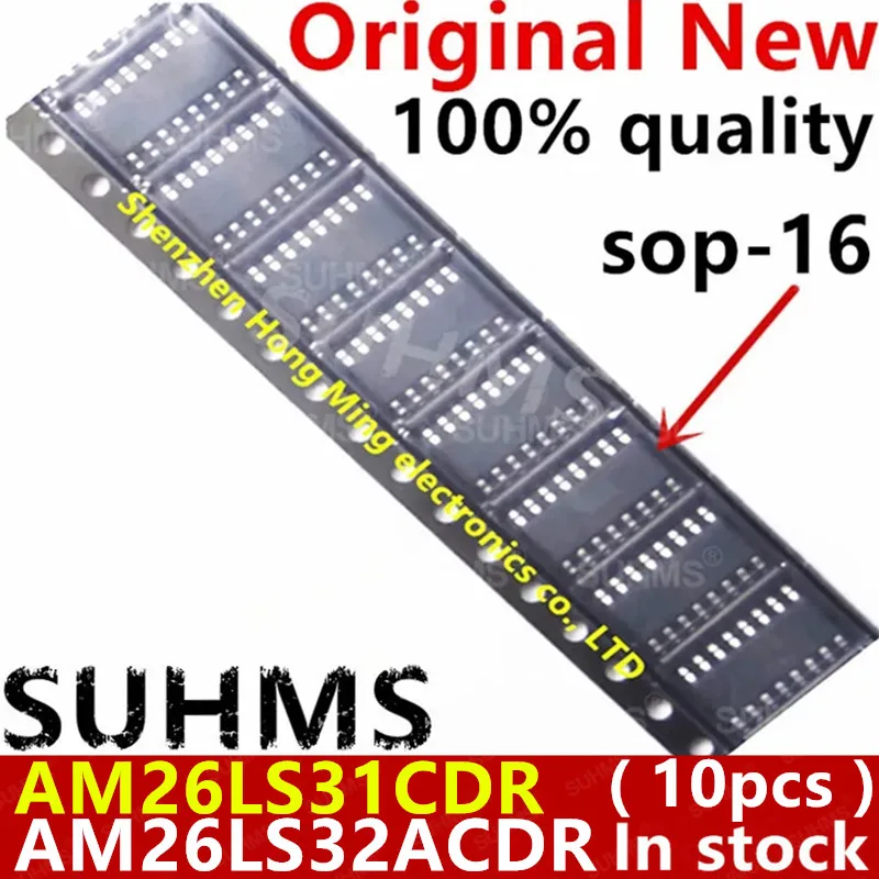 (10 個) 100% 新しい AM26LS31 AM26LS32 AM26LS31C AM26LS32AC AM26LS31CDR AM26LS32ACDR SOP-16 チップセット