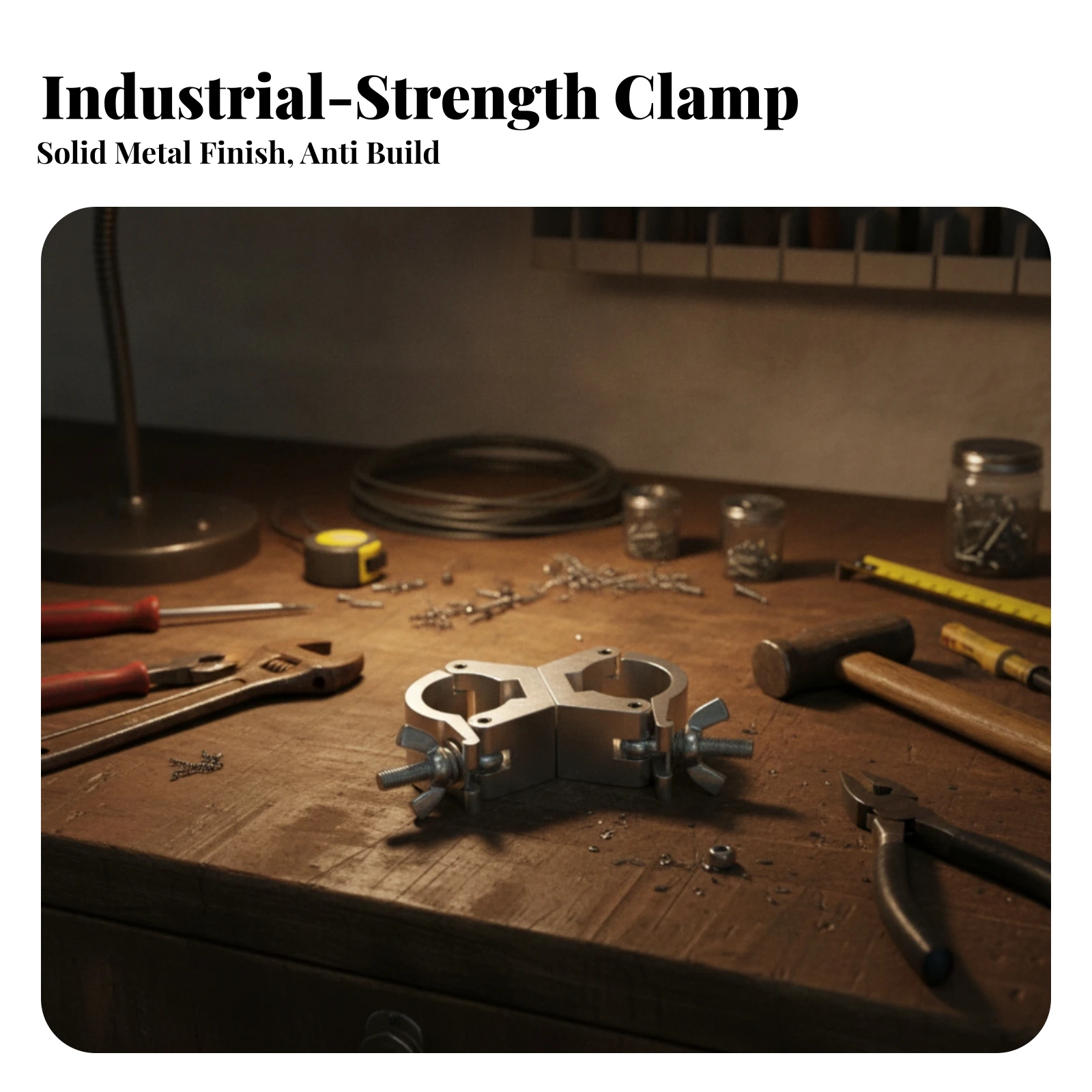 Metal Mounting Bracket with twinClamp Easy to Install Roof Rack Clamp with Wing Nuts Roof Rack Mounting Brackets Kit Heavy-Duty