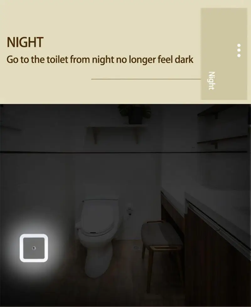 Draadloze Led Nachtlichtsensor Verlichting Mini Eu Us Uk Plug Nachtlampje Lamp Voor Huis Slaapkamer Trap Decoratie Verlichting