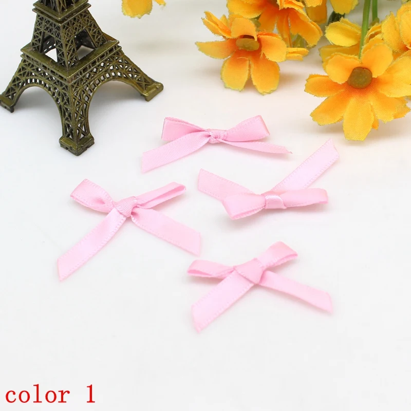 100 Stück oder 200 Stück 20–30 mm Bandschleifen, kleine Größe, Satinband, Schleife, Blume, DIY, Basteln, Blumen, Schleifen, Geschenk, Basteln, Dekoration, Upick – Detail 6