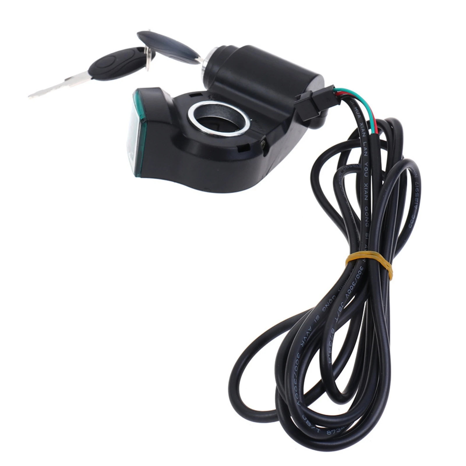Electric Bicycle Throttle with Key-Operated Lock Keyed Throttle Grip with Display Part Handlebar-Mounted Compatible for DIYers