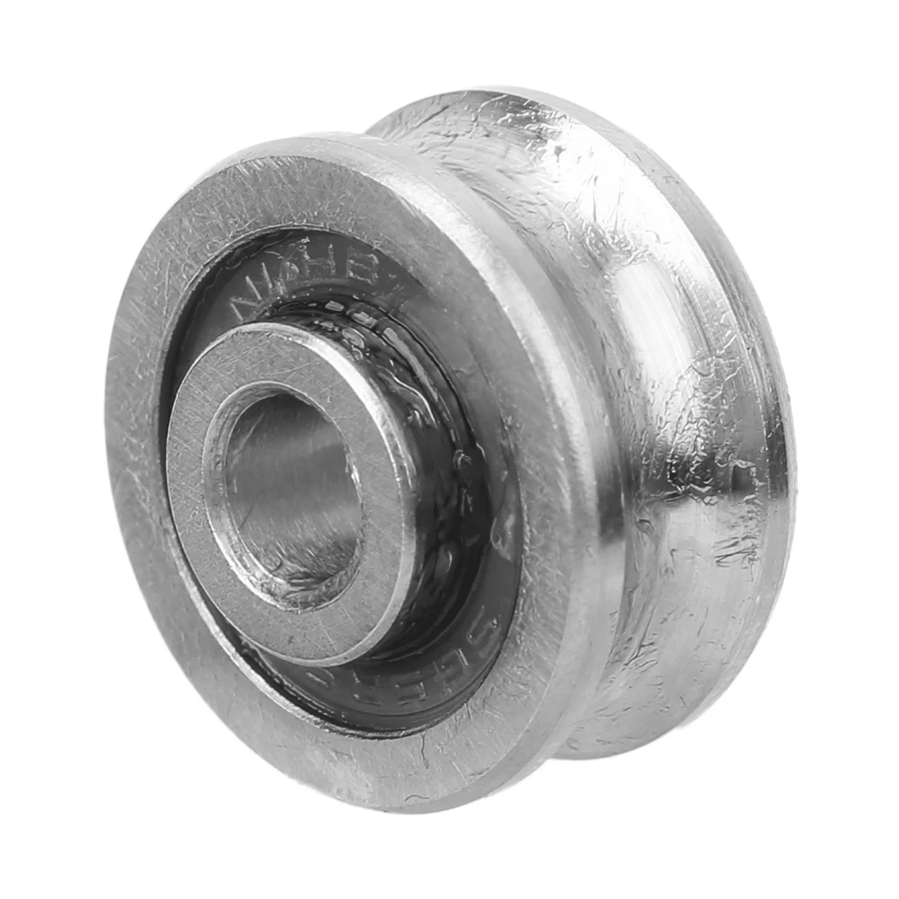 E5 10Pcs U Groove Bearing SG15 Track Guide Bearing 5x17x8mm(Single/Double Row) U Groove Roller Pulley Embroidery Machine Bearing