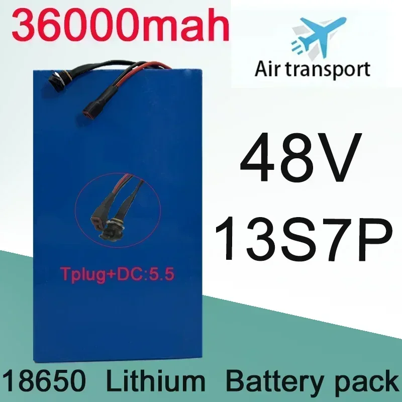 13S7P Battery 100% Original Lithium-ion Battery 48V 36Ah 750W 1000W 54.6V  Bicycle  Scooter 20A BMS