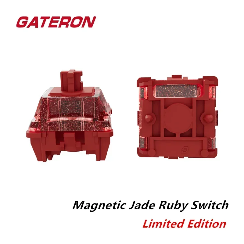 Gateron Magnetic Jade Ruby switch, Limited Edition, Freely setting pre-travel, Hall Sensor Effect for Magnetic Keyboard Gaming