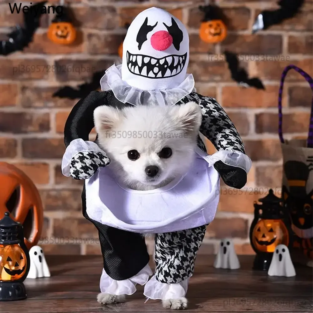 Kreativer Welpen-Halloween-Mantel Lustige Polyester-Halloween-Haustierkleidung Hunde-Cosplay-Haustierkostüm Hunde-Cosplay-Kostüm Kleine Hundebekleidung