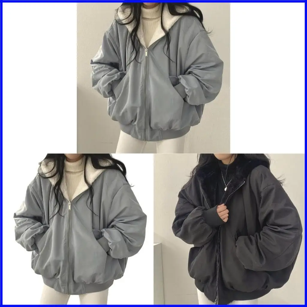 

Womens Hooded Warm Winter Coats Faux Furs Parka Casual Overcoat Outwear
