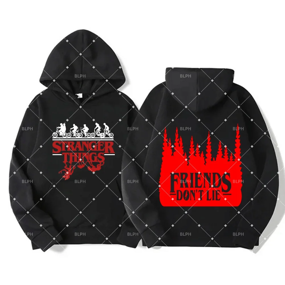 Hūdijs: “Friends Don’t Lie” Stranger Things vecāku-bērnu dizains.