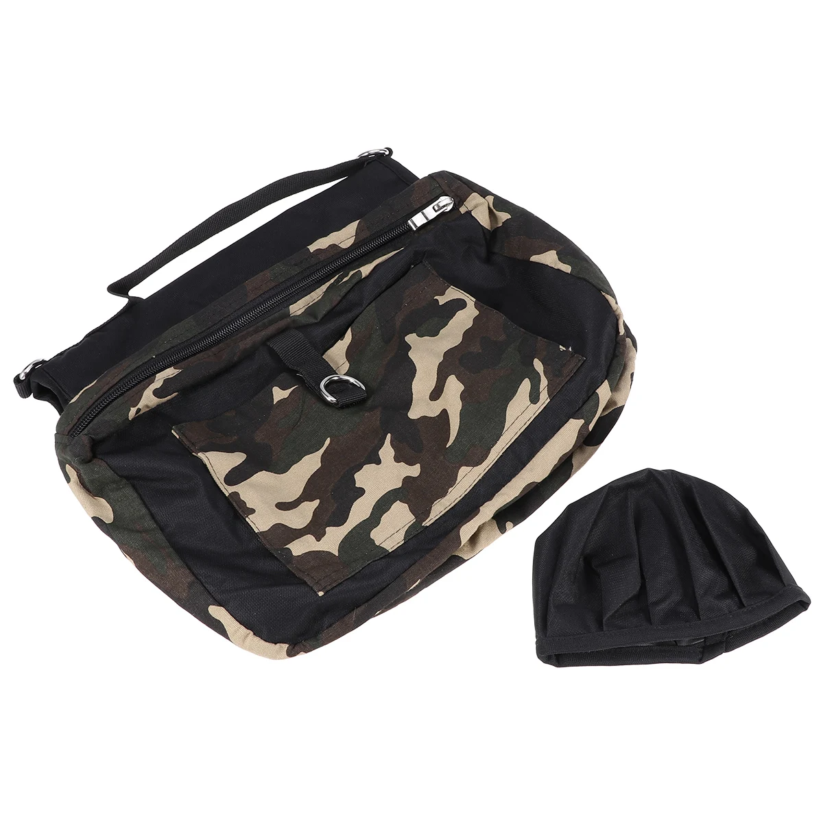 

Medium Large Dog Puppy Backpack Breathable Oxford Material Travel Hiking Camping Pack with Side Zipper Pockets Dog Food Holder