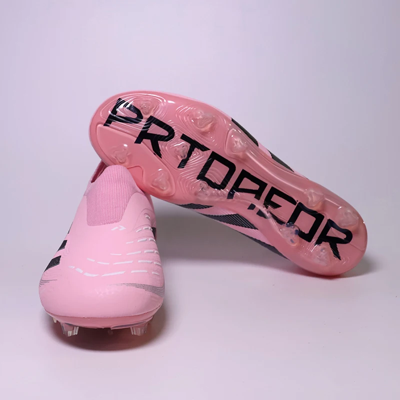 

M-2503 Without-Lace Mens Soccer Shoes Training Non-Slip Turf Soccer Cleats TF/FG Football Sneakers Chuteira Campo for Man 35-45