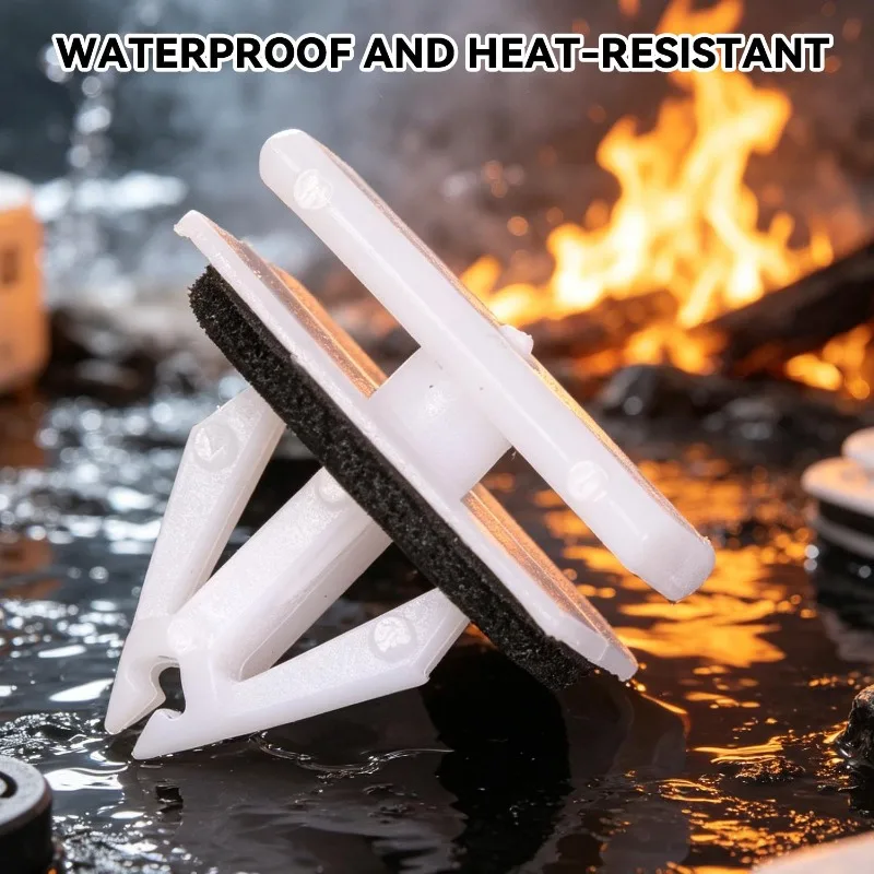 Picture 7: 10/100Pcs Universal Car Door Side Skirt Guard Retainer Clips Nylon Underbody Splash Shield Fastener Rivet Anti Vibration Buckle