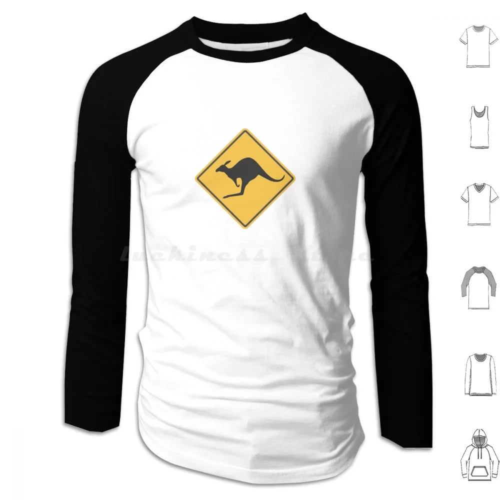 Hoodie cotton Long Sleeve Kangaroo Australia Straya Aussie Sydney Melbourne Brisbane Kangaroo