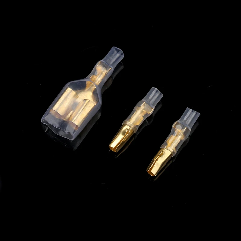 20sets 4.0mm Bullet Terminals Connector Car Electrical Wire Connector Male Female Double Bullet Wire Connector Terminals