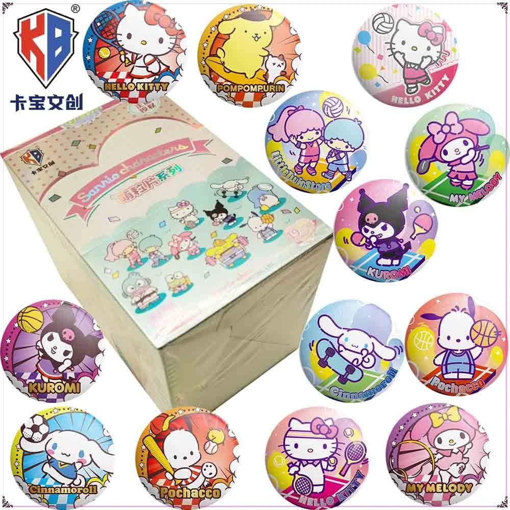 

Kabao Genuine Sanrio Cute Cartoon Peripheral Characters Mini Badge Custom Jewelry Accessories Exquisite Gifts for Kids in Stock
