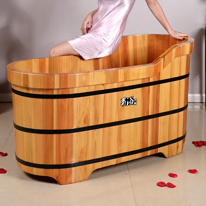 

Modern Bath Bucket Japanese Wooden Hot Water Bathtub Adult Medicinal Bath Banheira Dobravel Salon Furniture MQ50YP