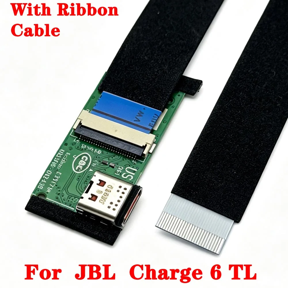 Original PCB Part With Ribbon Cable For JBL Charge 6 TL Type-C USB Charge Jack Power Supply Connector Charge Port Board
