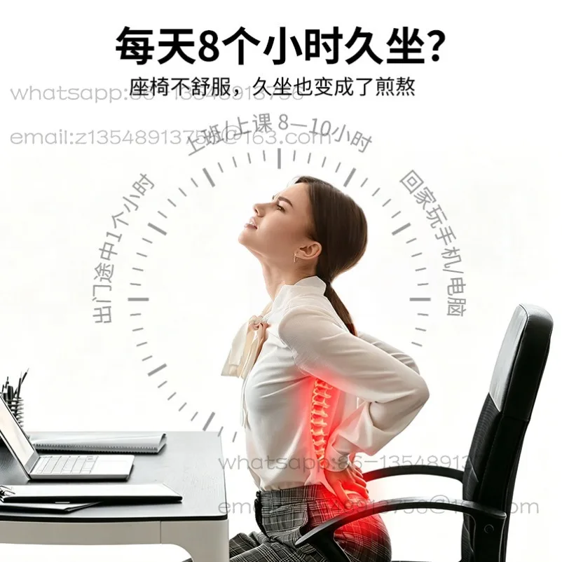 Airbag posture correction hot compress massage pad, massage device, sofa, office chair, backrest cushion