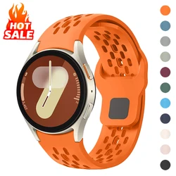 Silicone Strap for Samsung Galaxy Watch 7 6 5 4 FE 44mm 40mm/5 pro 45mm Bracelet 20mm Galaxy Watch6 Classic 43mm 47mm Sport band