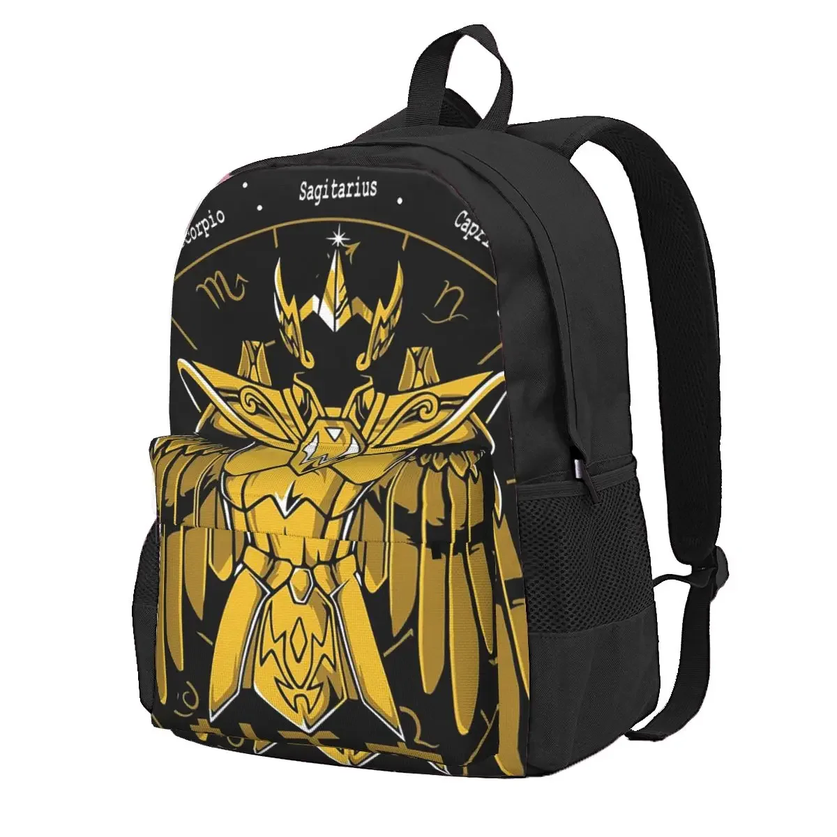 Knights Of The Zodiac Sagittarius Cloth Milo Gold Saint Seiya Student Backpack School Bag for Boys Girls Fashion Bookbag