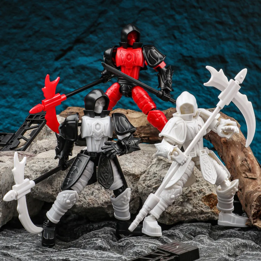 Death God Sickle Messenger Multi-Jointed Movable Shapeshift Robot 3D Printed Mannequin Dummy Titan 13 Action Figure Kids Toys