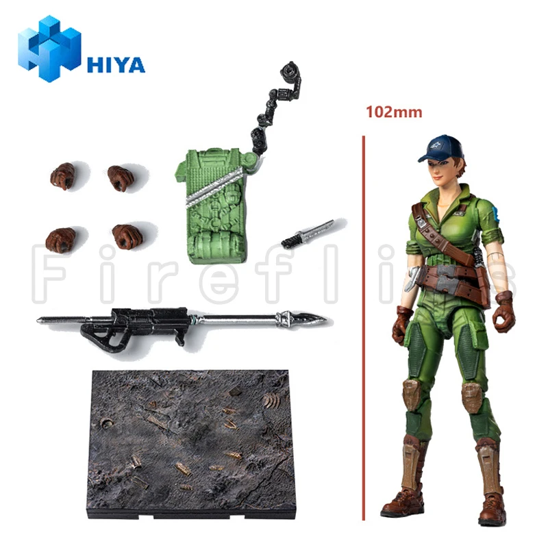 [Pre-Order]1/18 HIYA 3.75inch Action Figure Exquisite Mini Series G.I.Joe Lady Jaye Anime Model Toy Free Shipping