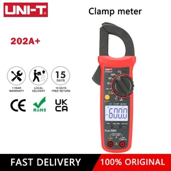 UNI-T Clamp Meter UT202 Plus Digital Tester Ammeter Electric Multitester Professional Voltmeter Pliers Accessory