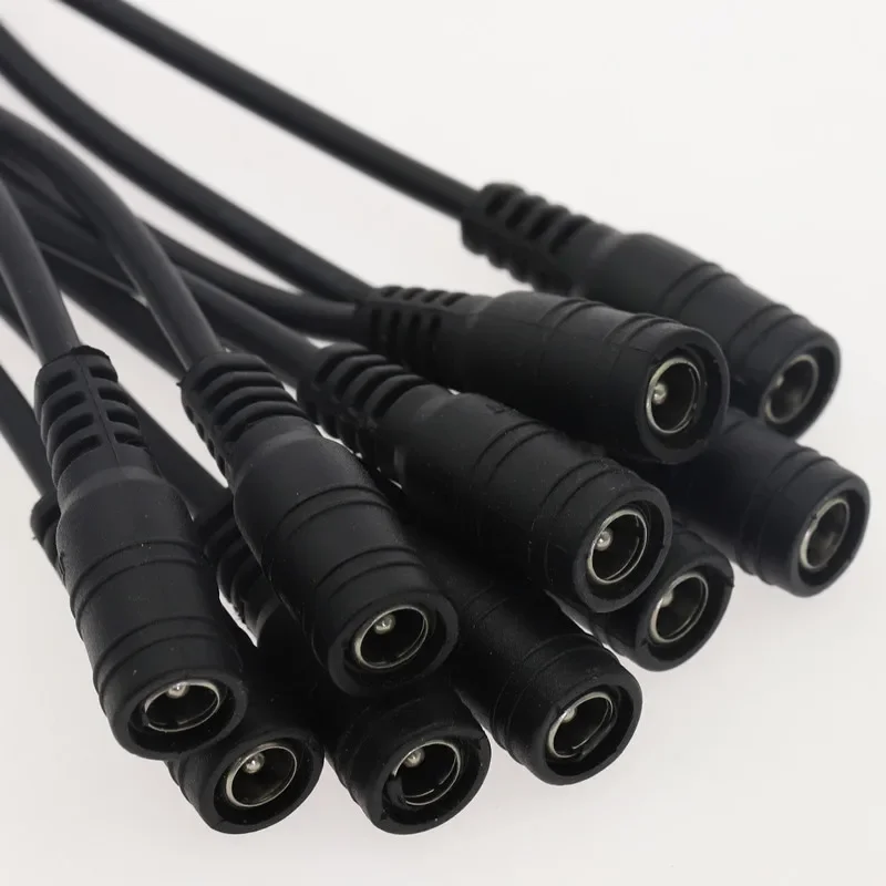 5/10 قطعة 5.5x2.1 التوصيل تيار مستمر ذكر أو أنثى سلك كابل موصل ل 3528 5050 LED قطاع الضوء #2