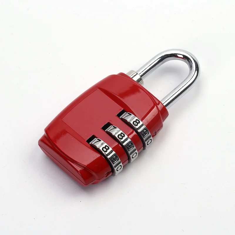 3 Digits Portable Mini Lock Padlock Safe Combination Code Lock Padlock for Luggage Zipper Backpack Travel Luggage Anti-theft
