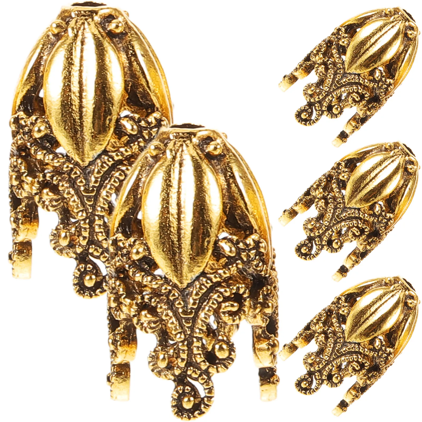 

5Pcs Jewelry Bead Caps Alloy Flower Shape for DIY Bracelets Necklaces Making Accessories Bead Caps DIY Supplies