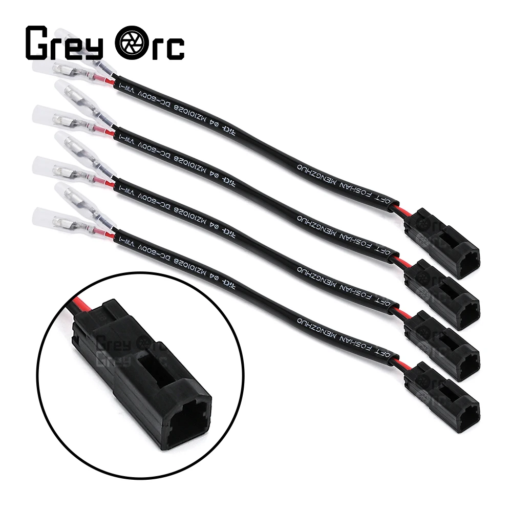 For DUCATI Monster 696 796 821 1100/S 1200/R 2Pcs Connecting Line Turn Signal Indicator Wiring Connectors Plug Adapters Harness
