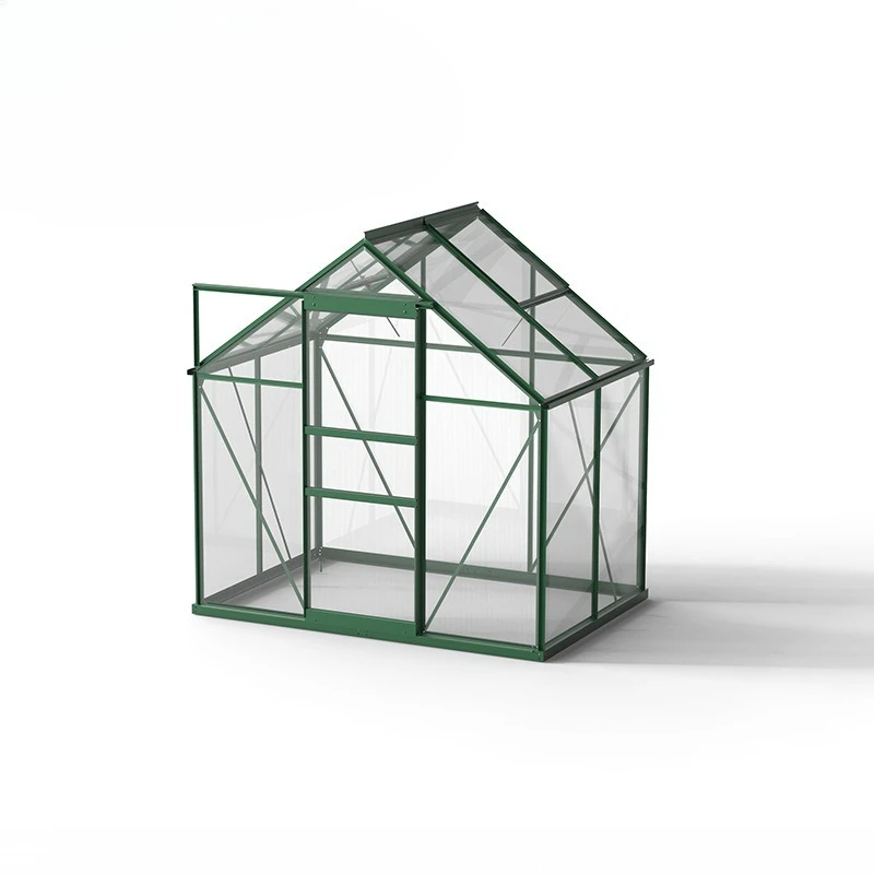 Outdoor Household Greenhouse Large PC Panel Planting Shelter Aluminum Alloy Frame For Vegetables Flowers