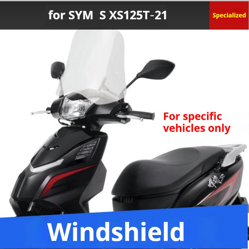 Scooter Chest‑Protection Front Windshield Visor Wind Deflector Panel Fit SYM HANJIANG S XS125T‑21 Scooter Mod Accessories