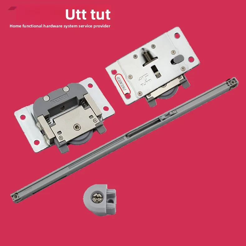 Concealed Sliding Door Soft Close Roller System Anti Jump Hardware Automatic Reset Damper Aluminum Track Options Mm Plus
