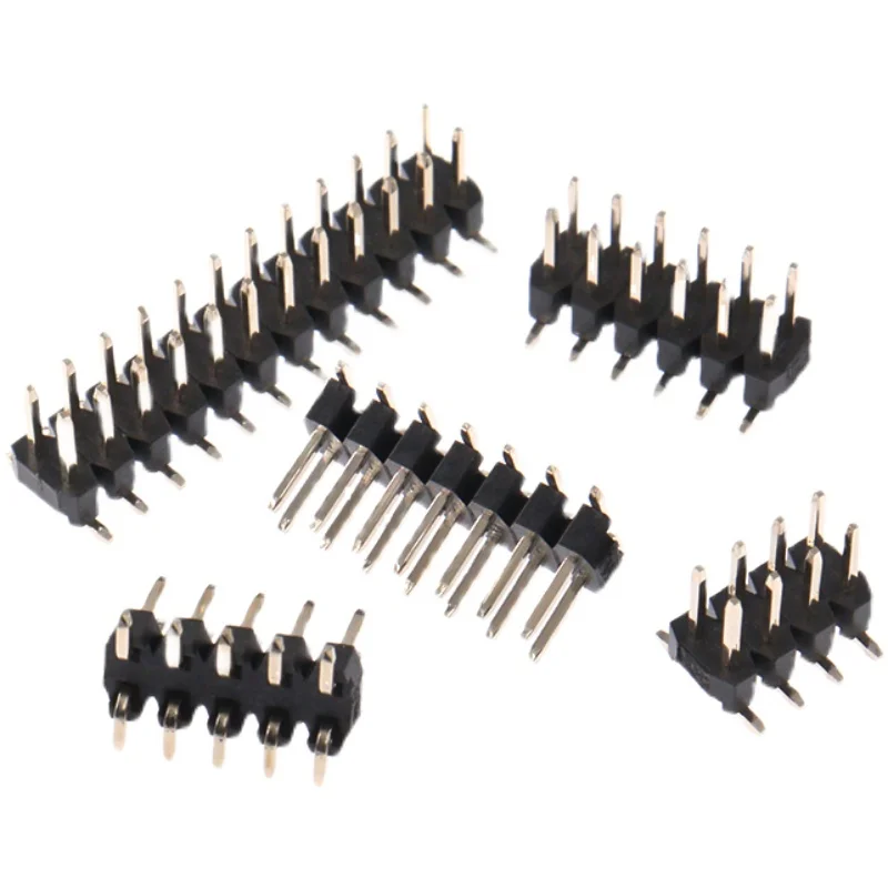 1000pcs 2MM SMT Straight Male Pin Socket PA5.0+PB2.5=7.5mm 2*3/4/5/6/8/10/12/14/15/20/40P 0.8u Gold Plating