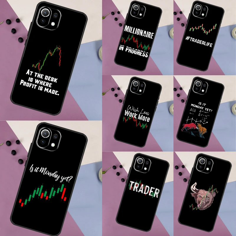 Day Trader Trader Trading Case For Xiaomi 13 14 11T 12T 13T Pro 12 Lite 12X POCO X3 X5 Pro F3 F4 X4 M5s C65 F5 Cover