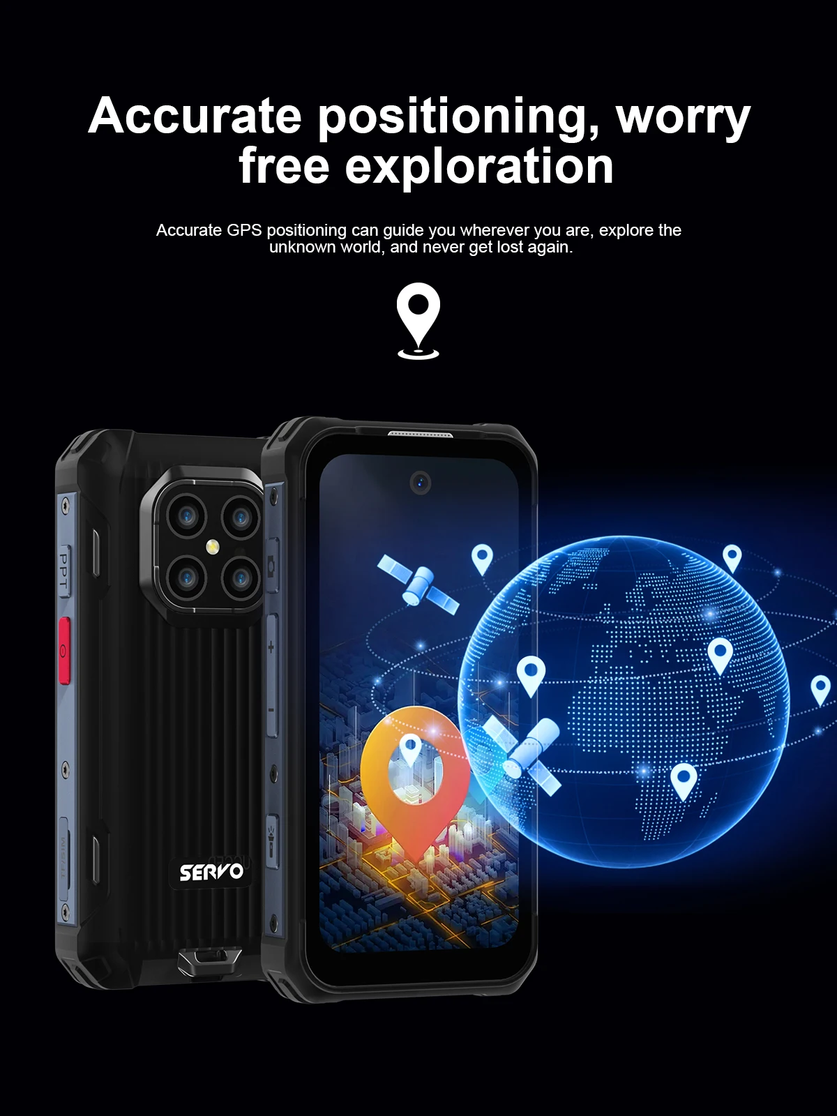 SERVO TANK500 4G Android Mini Rugged Smartphone 6GB+128GB 2 SIM Face Unlock 3.88 inch 3000mAh 13MP Camera Waterproof Smart Phone