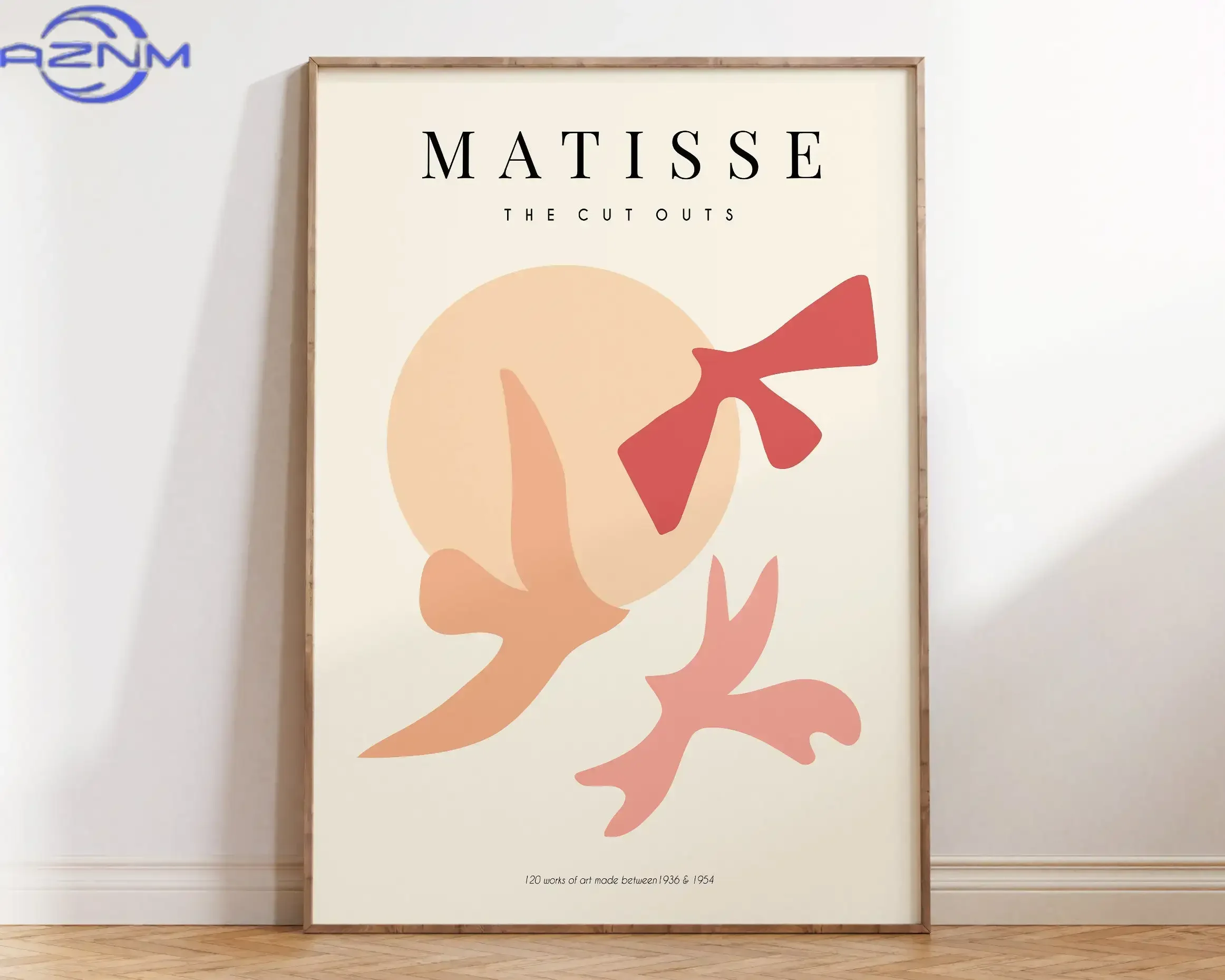 AZNM Abstract Flowers Matisse Poster and Prints Flower Market Matisse Floral Canvas Matisse Botanical Cut Outs Exhibition Painti