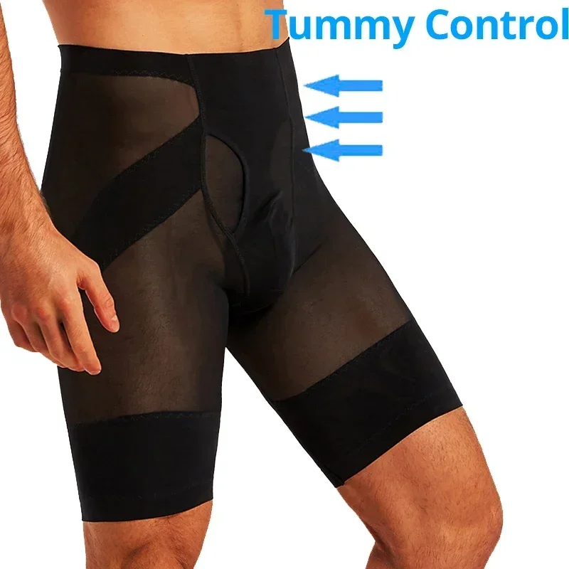 Men Body Shaper Tummy Control Compression Shorts Belly Slim Shapewear Abdomen Reducer Panties Fitness Boxer Pants Underwear