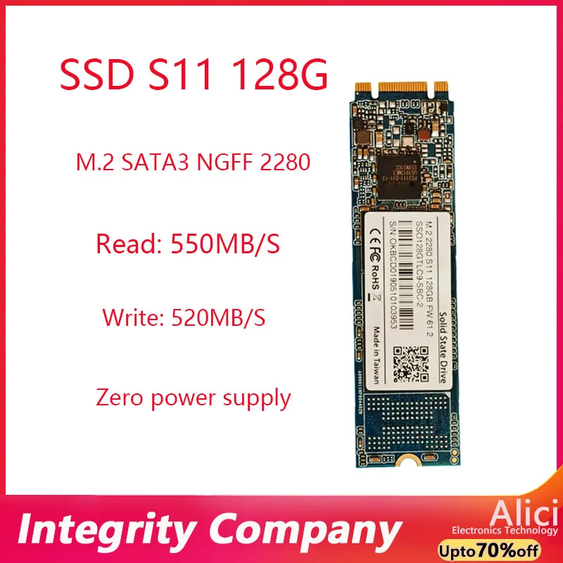 FOr Phison S11 128G 256G Industrial Grade M.2 SATA3 NGFF 2280 SSD