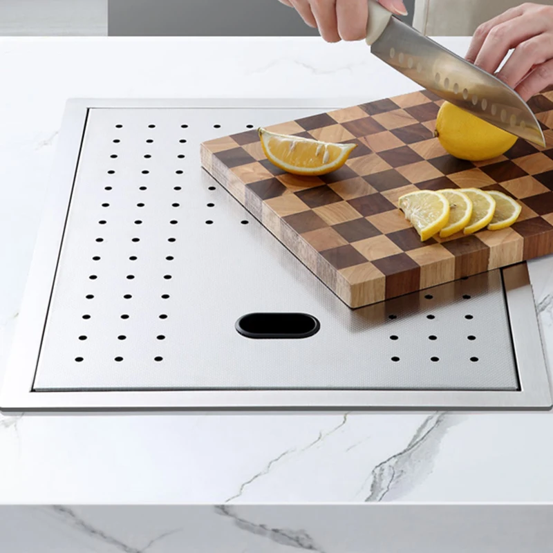 

Кухонная мойка из нержавеющей стали SUS 304 с рельефной поверхностью, предотвращающей царапины, ручной работы, для барной стойки, островная, скрытая, с омывателем для стаканов