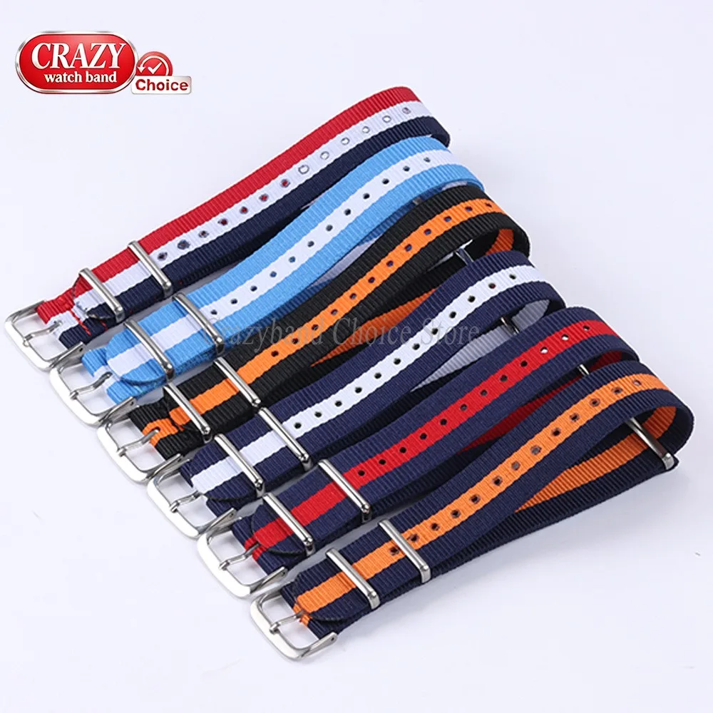 14mm 16mm 18mm 20mm 22mm 24mm Nylon Canvas Militär-Uhrenarmband Universelles Geflochtenes Schlaufenband Armband für Damen und Herren Weiches Armband Schwarz – Detail 11