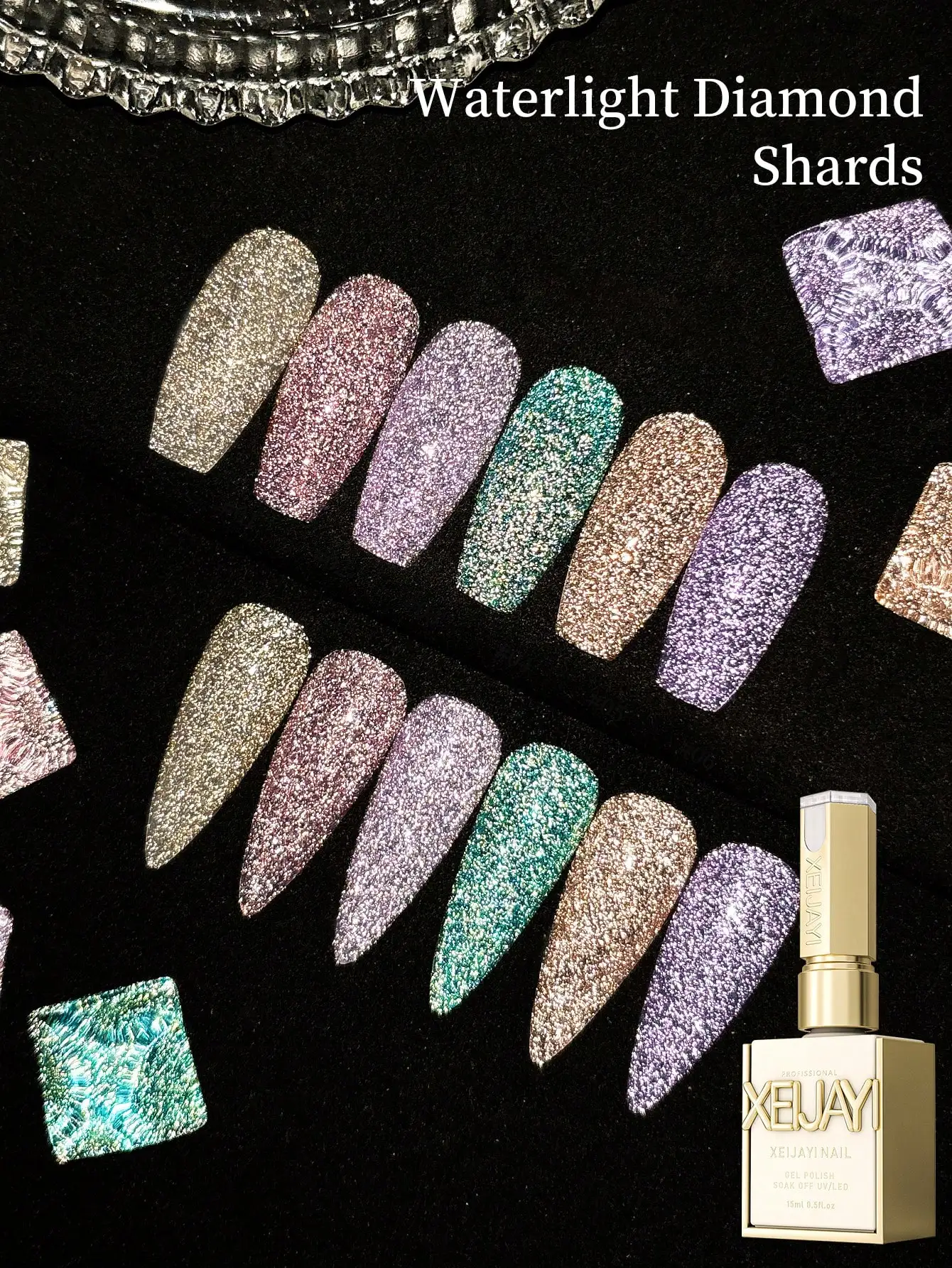 Smalto per unghie gel tritato con luce d'acqua da 15 ml, gel per unghie Soaking UV LED, semipermanente, gel per nail art di qualità salone fai da te